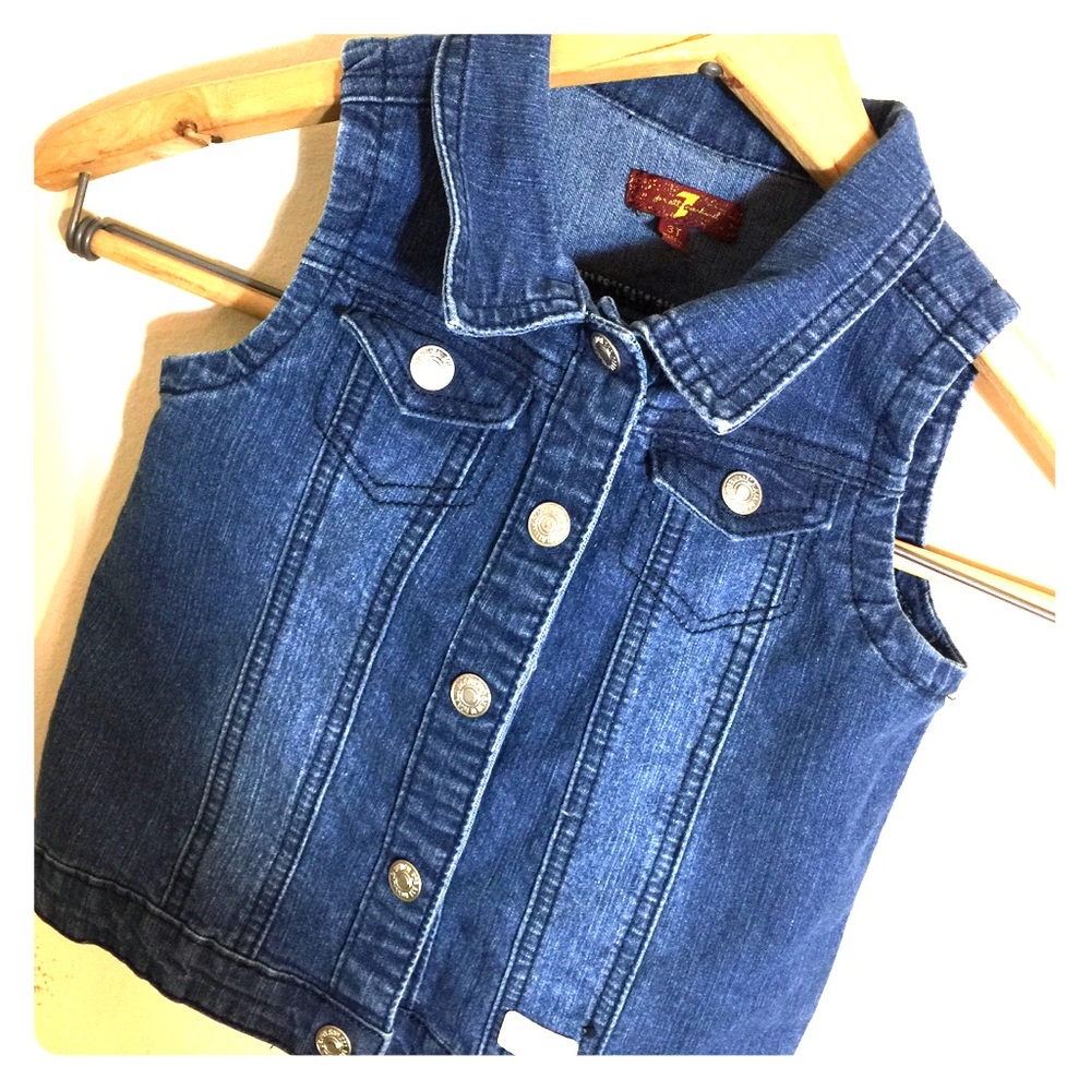 7 for all mankind denim vest